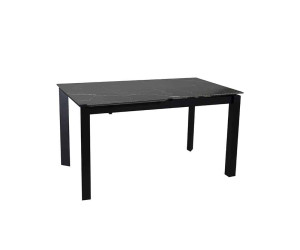 Стіл ЛАРС чорний мат 1400/2000×750 ноги чорні