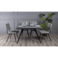 Стіл ТОРІ сірий мат 1200/1800×750 ноги чорні