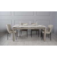 Стол ЛАРС беж мат 1400/2000x800x750 бежевые ноги