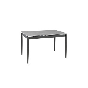 
Стіл Хіт обідній розкладний 1200/1800х800х750 сірий мат ноги графіт