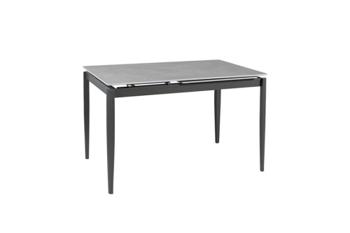 Стіл Хіт обідній розкладний 1200/1800х800х750 сірий мат ноги графіт Стіл Хіт обідній розкладний 1200/1800х800х750 сірий мат ноги графіт