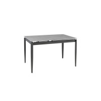 Стіл Хіт обідній розкладний 1200/1800х800х750 сірий мат ноги графіт