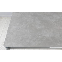 Стіл Хіт обідній розкладний 1200/1800х800х750 сірий мат ноги графіт