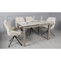 Стол ЛАРС беж мат 1400/2000x800x750 бежевые ноги