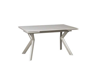 Стіл ДАВОН беж мат 1400/2000×750 ноги шампань