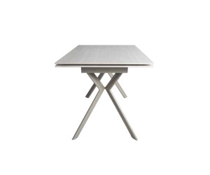 Стіл ДАВОН беж мат 1400/2000×750 ноги шампань