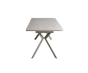 Стіл ДАВОН беж мат 1400/2000×750 ноги шампань