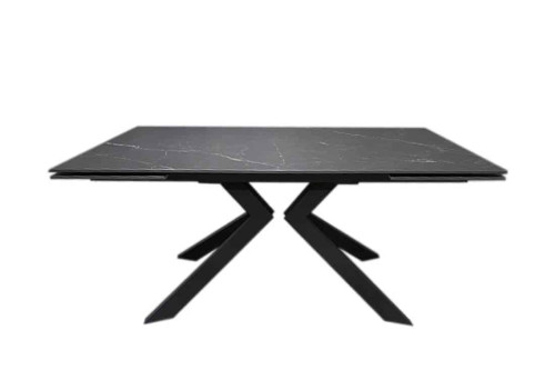 Стіл МОНАКО чорний мат 1600/2400×750 чорні ноги Стіл МОНАКО чорний мат 1600/2400×750 чорні ноги