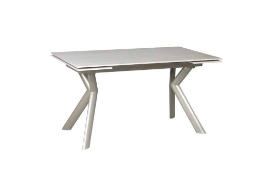 Стіл ДАВОН беж мат 1400/2000×750 ноги шампань