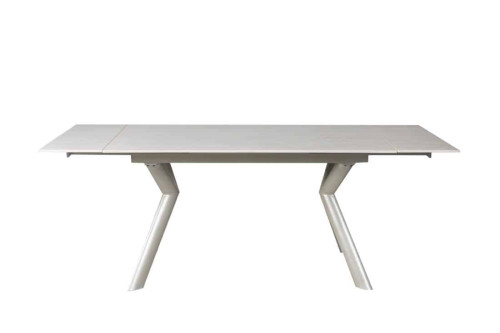 Стіл ДАВОН беж мат 1400/2000×750 ноги шампань