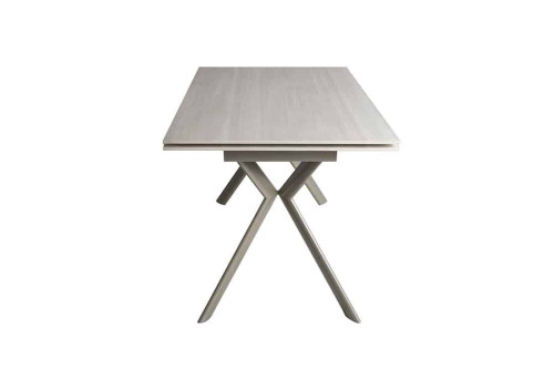 Стіл ДАВОН беж мат 1400/2000×750 ноги шампань