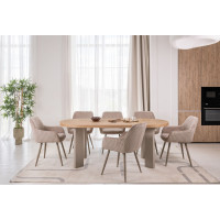 Стілець M-240 мигдаль + капучино