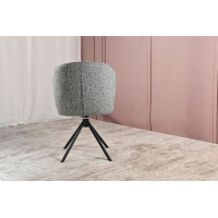 Стілець поворотний R-160 графітовий твід + чорний