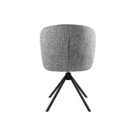 Стілець поворотний R-160 графітовий твід + чорний