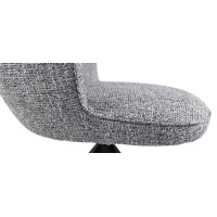 Стілець поворотний R-160 графітовий твід + чорний