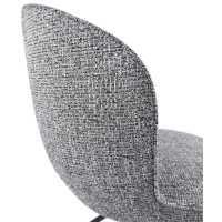 Стілець поворотний R-160 графітовий твід + чорний