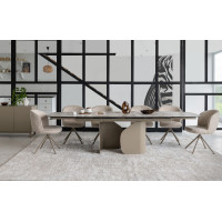 Стілець поворотний R-160 френч ваніль + капучино