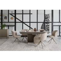 Стілець поворотний R-160 френч ваніль + капучино