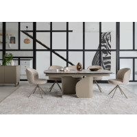 Стілець поворотний R-160 френч ваніль + капучино