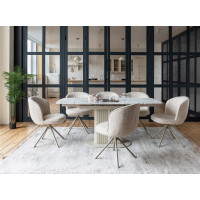 Стілець поворотний R-160 френч ваніль + капучино