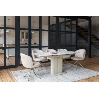 Стілець поворотний R-160 френч ваніль + капучино