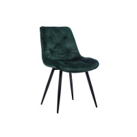 Стілець M-48 смарагдовий велюр + чорний