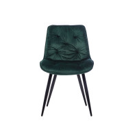 Стілець M-48 смарагдовий велюр + чорний