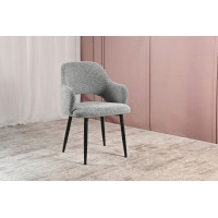 Стілець M-234 холодний сірий + чорний