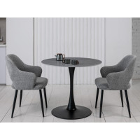 Стілець M-234 холодний сірий + чорний