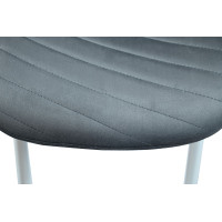 Стілець N-170 сірий велюр + білий