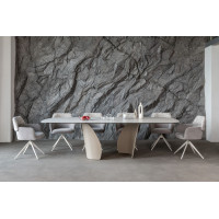 Стілець поворотний R-165 прованс + білий