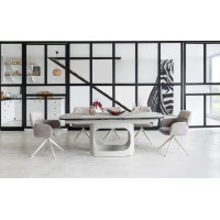 Стілець поворотний R-165 прованс + білий