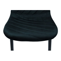 Стілець N-170 чорний велюр + чорний