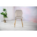 Стілець N-54 капучино велюр + дуб в меблі Blick 