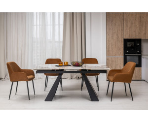 Стілець M-220 карамель + чорний