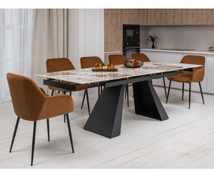 Стілець M-220 карамель + чорний