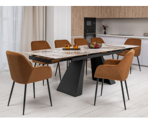 Стілець M-220 карамель + чорний