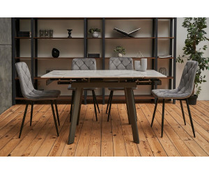 Стілець N-41 темно-сірий велюр + чорний