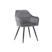 Стілець M-62 сірий велюр + чорний в меблі Blick 