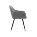 Стілець M-62 сірий велюр + чорний в меблі Blick 