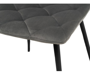 Стілець N-41 темно-сірий велюр + чорний