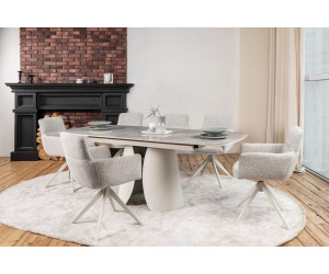 Стілець поворотний R-185 сивий + білий