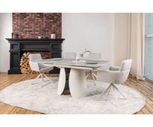 Стілець поворотний R-185 сивий + білий