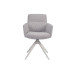 Стілець поворотний R-185 сивий + білий в меблі Blick 