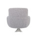 Стілець поворотний R-185 сивий + білий в меблі Blick 