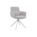 Стілець поворотний R-185 сивий + білий в меблі Blick 