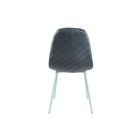 Стілець N-170 сірий велюр + білий