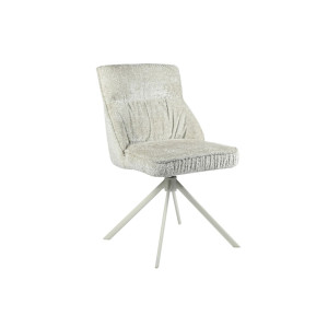 Стілець поворотний R-168 перлинний нюд + білий