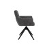 Стілець поворотний R-185 антрацит + чорний в меблі Blick 