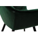 Стілець M-65 смарагдовий велюр + чорний в меблі Blick 